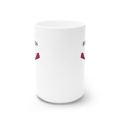 MugShop "Sip Happens" White Ceramic Mug, 15oz