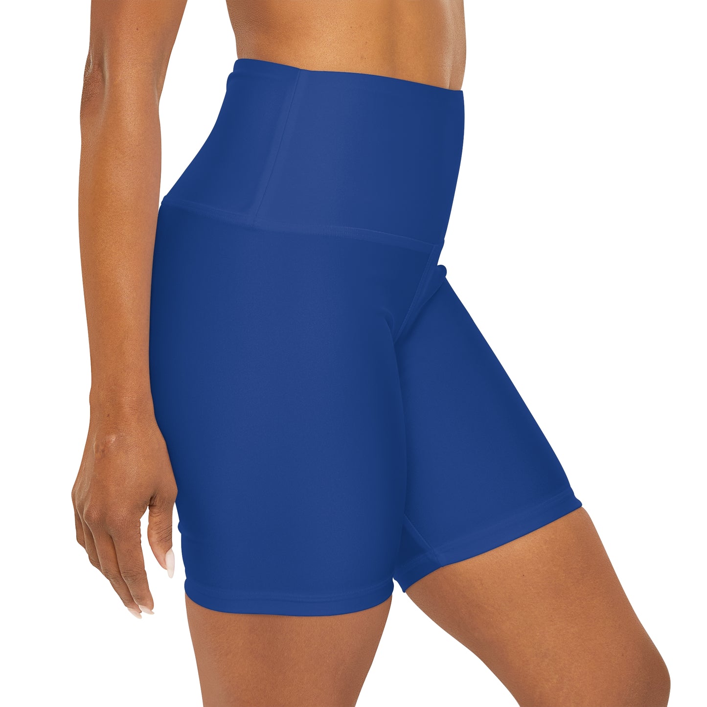 Paw-N-Star High Waisted Blue Yoga Shorts