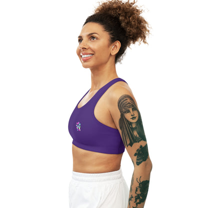 Paw-N-Star Seamless Sports Bra Purple