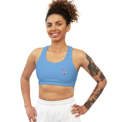 Paw-N-Star Seamless Sports Bra Light Blue