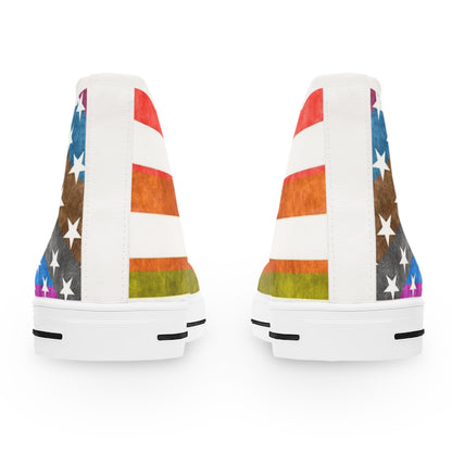 Paw-N-Star US Pride Women's High Top Sneakers