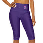 Paw-N-Star Yoga Capri Leggings Purple