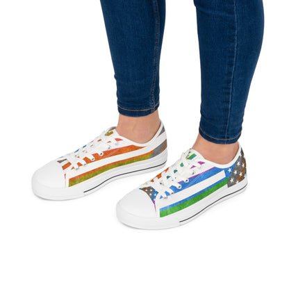 Paw-N-Star US Pride Women's Low Top Sneakers