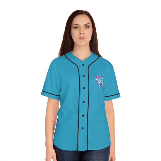 Paw-N-Star Women's Baseball Jersey Turqoise